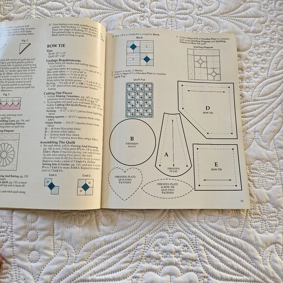 In Love With Quilts Book, 1993 Quilting Patterns & Instructions, Softcover - Picture 6 of 12